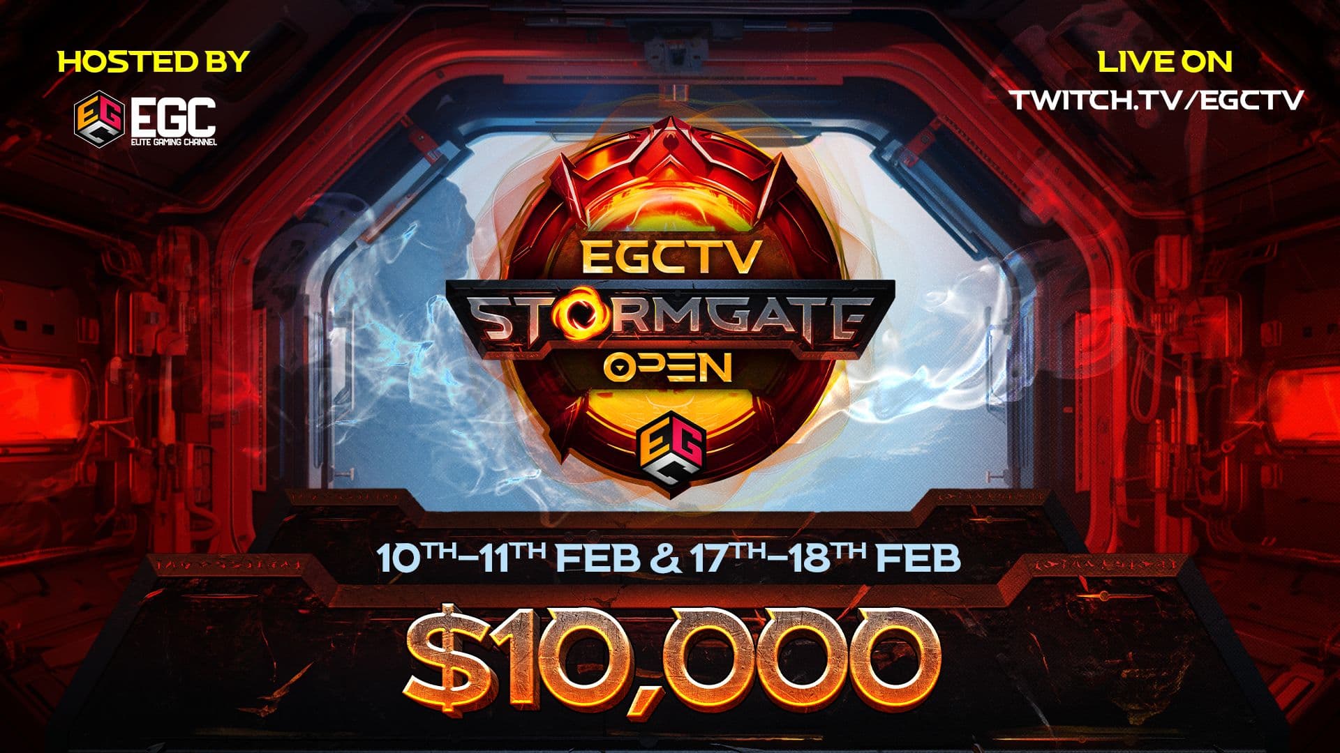 How to watch the $10,000 EGC Stormgate Open: Livestream options, start times, and more