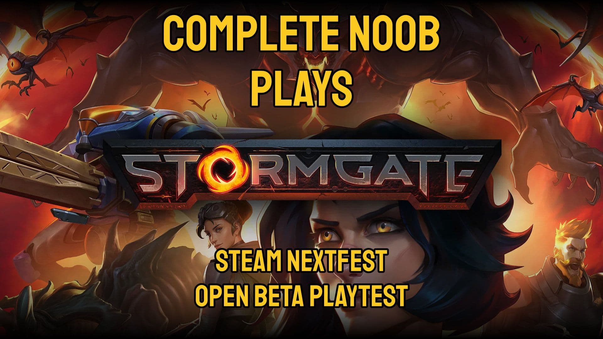 A complete beginners first hours in Stormgate